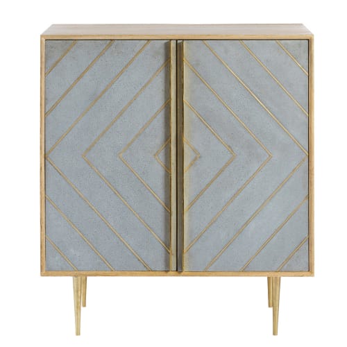 Maison Du Monde Madie E Credenze.Credenza A 2 Ante In Legno Massello Di Mango Carlotta Maisons Du Monde