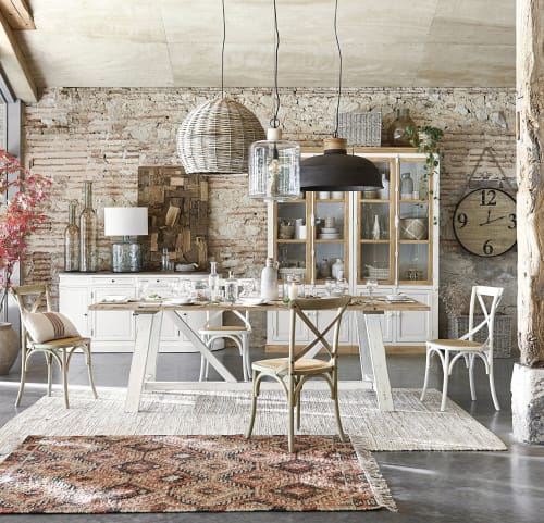 Sala Da Pranzo Classica Avorio.Credenza Color Avorio In Betulla Provence Maisons Du Monde