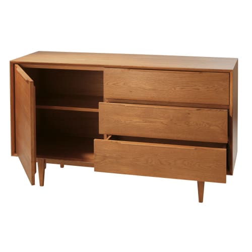 Credenza scandinava in legno massello di quercia francese Portobello