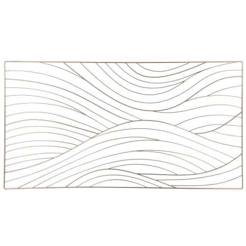 Déco Plaques et lettrages | Déco murale dunes en métal cuivré 104x52 - DL12736
