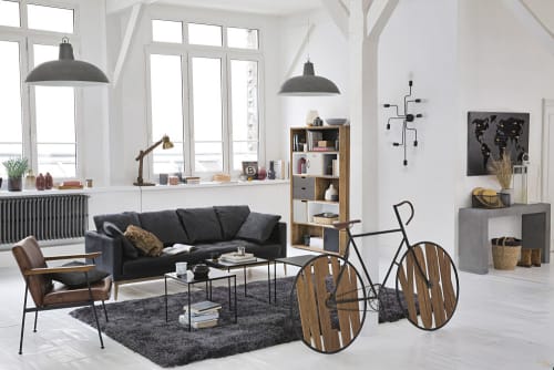 Deco Murale Velo En Metal Noir Et Sapin 182x108 Jack Maisons Du Monde