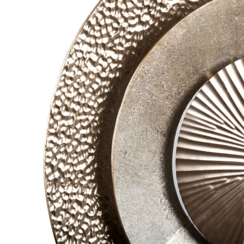 Decoracion De Pared Redonda De Metal Color Bronce Y Dorado D 55