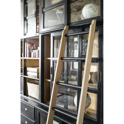 Haven Bouwen op fragment Decoratieve ladder voor boekenkast van massief eikenhout Versailles |  Maisons du Monde