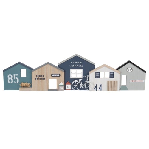 Decorazione Da Parete Capanne Pescatori Multicolori 83x22 Cm Maisons Du Monde