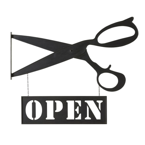 Decorazione Da Parete Forbici In Metallo Nero Effetto Ruggine 100x85 Cm Edgar Maisons Du Monde