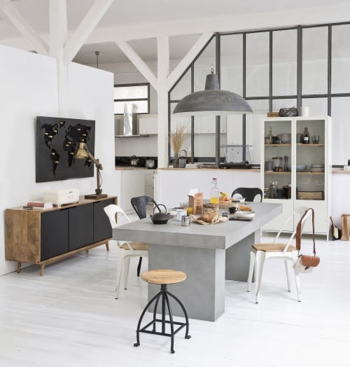 Decorazione Da Parete Portatappi Planisfero In Metallo Nero Preston Maisons Du Monde