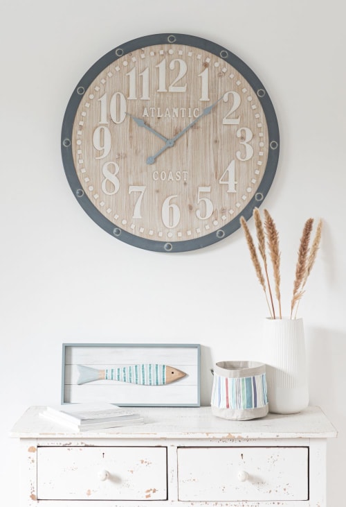 Decorazione Da Parete Quadro Con Pesci Multicolore 45x20 Cm Noe Maisons Du Monde