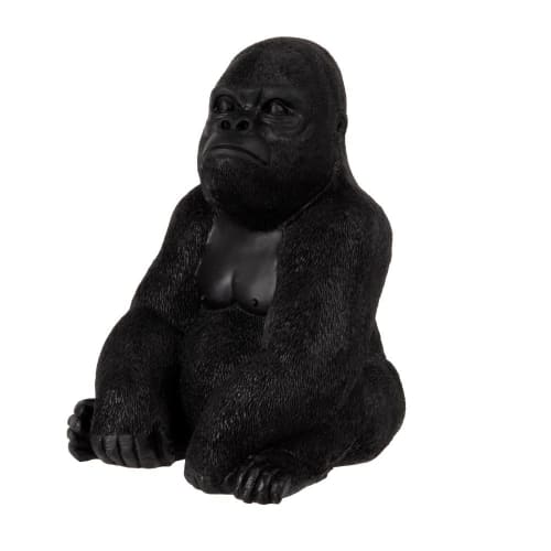 Deko-Gorilla, schwarz H22