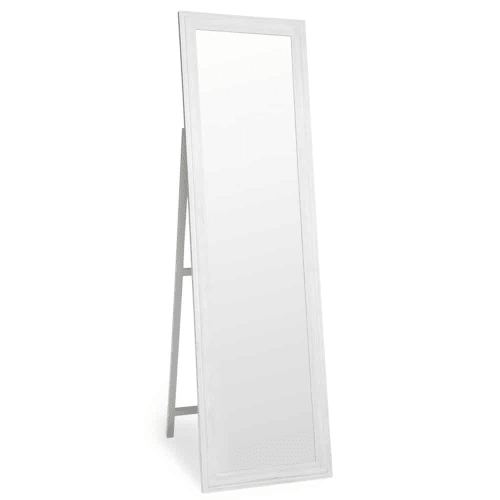 Distressed White Paulownia Sunburst Mirror 50x170 Lyna Maisons Paulownia Sunburst Mirror