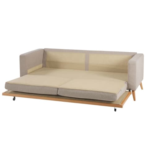 SKM Divano Letto Regolabile Beige