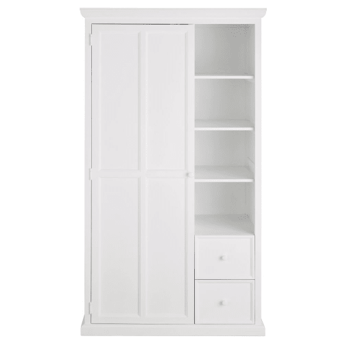 Dressing 1 Porte 1 Tiroir Blanc Lila Maisons Du Monde