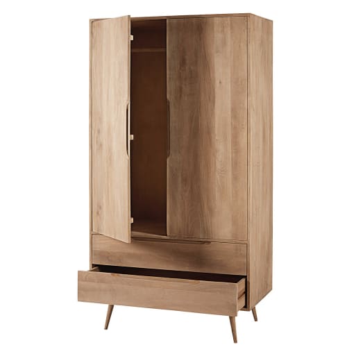 Dressing 2 portes 2 tiroirs en manguier massif Trocadero Maisons du Monde