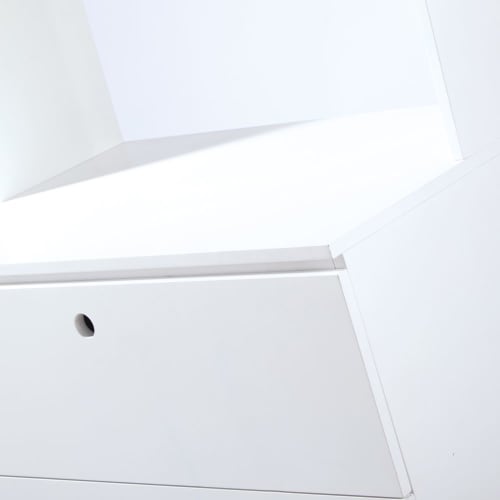 dressing evolutif 1 porte 4 tiroirs bicolore alesund maisons du monde