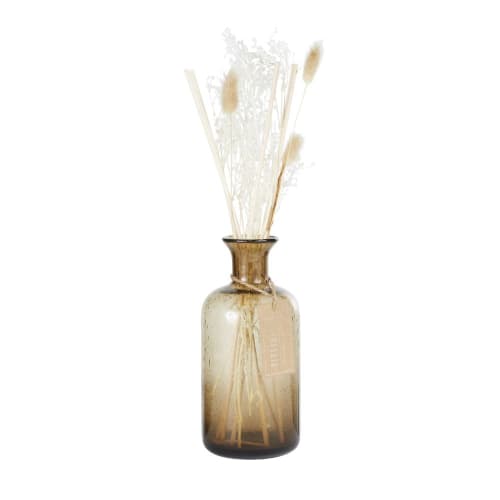 Dekoration Raumduft und Duftsäckchen | Duftspender aus braunem Glas, Bergamotte-Duft, 900ml - AR91829