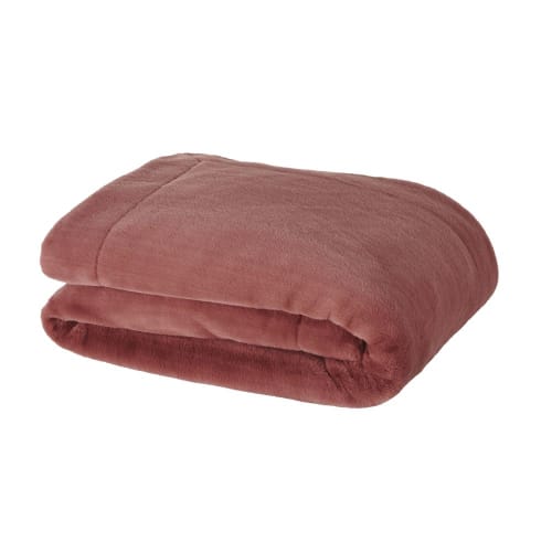 Dusty Pink Faux Fur Throw 180x150cm Soho Maisons Du Monde