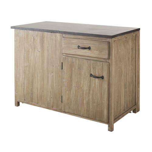 Eckunterschrank für Ecke rechts mit 1 Tür und 1 Schublade aus