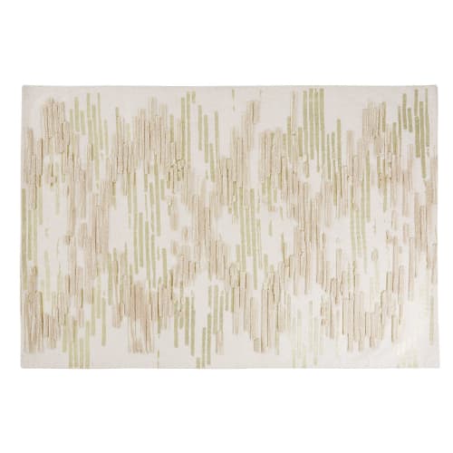 Ecru en goudkleurig tapijt, 140x200