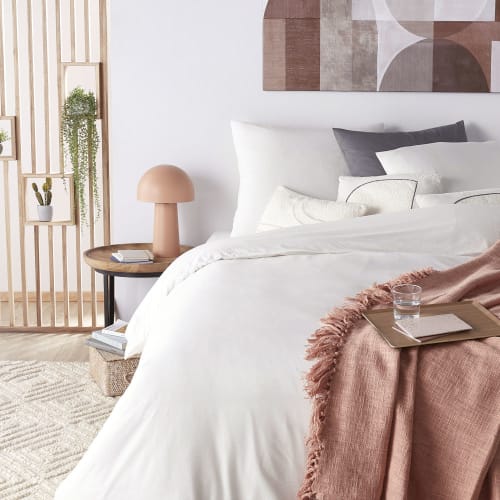 Soft furnishings and rugs Bedding | Ecru organic washed cotton bedding set 220x240cm, OEKO-TEX® - BX06994