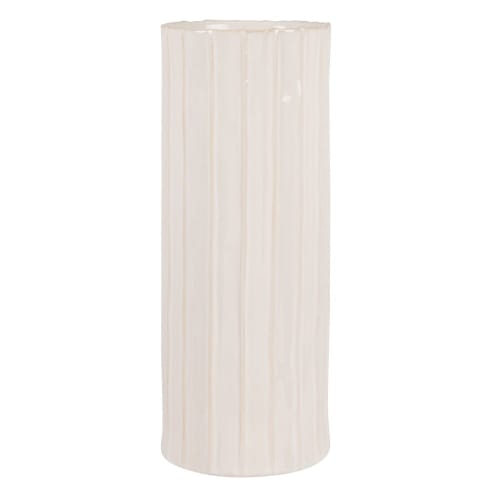 Decor Vases | Ecru stoneware vase H29cm - IX01240