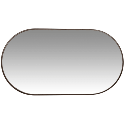 Eikenhouten capsule spiegel 68x38