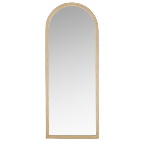 Espejo de bambú beige 65 x 165 cm