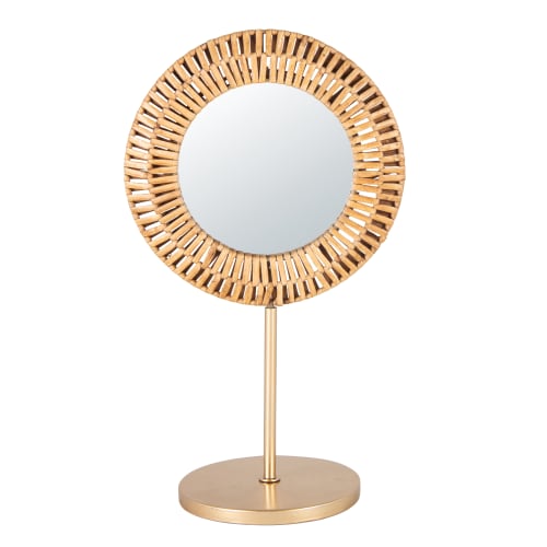 Espelho de mesa dourado D23 Soledad | Maisons du Monde