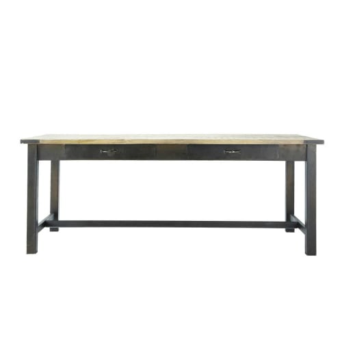Möbel Esstische | Esstisch aus Mangoholz und Metall, L200 - DD04712