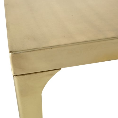 Möbel Esstische | Esstisch für 6/8 Personen aus messingfarbenem Metall L160 - OA79086