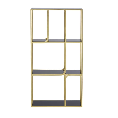 etagere en metal et en verre woburn maisons du monde
