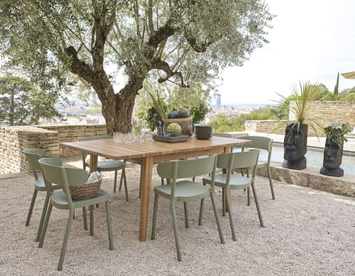 8 Seater Square Garden Table L120 160, Extendable Outdoor Dining Table For 6
