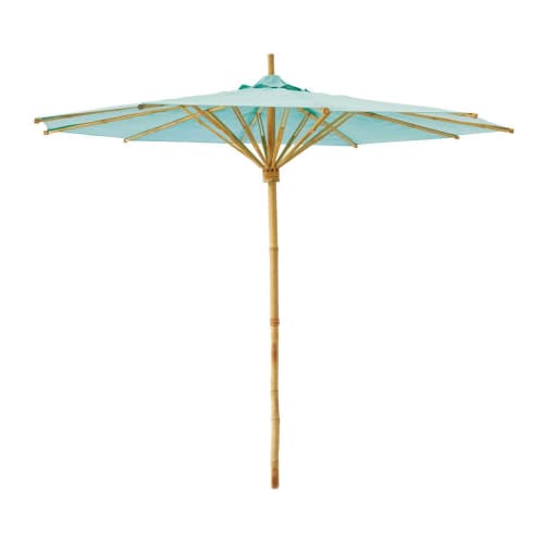 Fabric And Aluminium Parasol In White Papaye Maisons Du Monde