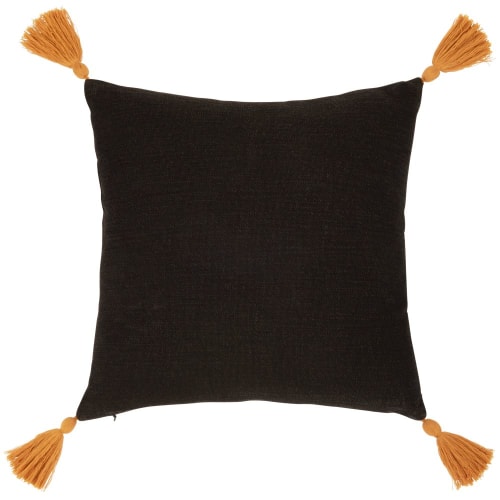 Face Print Cushion Cover with Tassels 40x40 Comores Maisons du Monde
