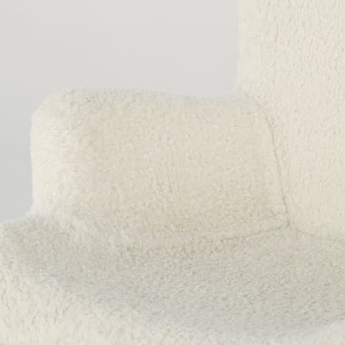 Canapés et fauteuils Fauteuils | Fauteuil à bouclettes blanches - QW26162