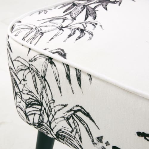 Canapés et fauteuils Fauteuils | Fauteuil imprimé jungle noir et blanc - GA77785