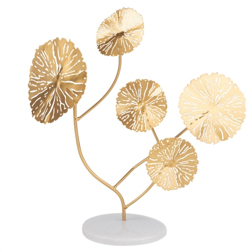 Figur Baum aus Metall gold