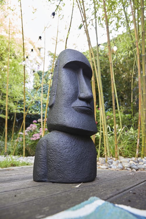 Garten Garten dekorative Objekte | Figur Osterinsel-Riese, schwarz H81 - PD10734