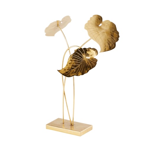 Figura de follaje de metal dorado Alt.51 Janis | Maisons du Monde