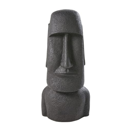 Figura de Moai preta altura 81
