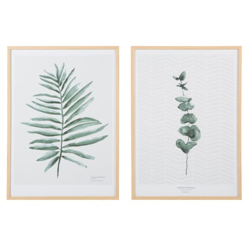 Foliage Print Pictures (x2) 52x73