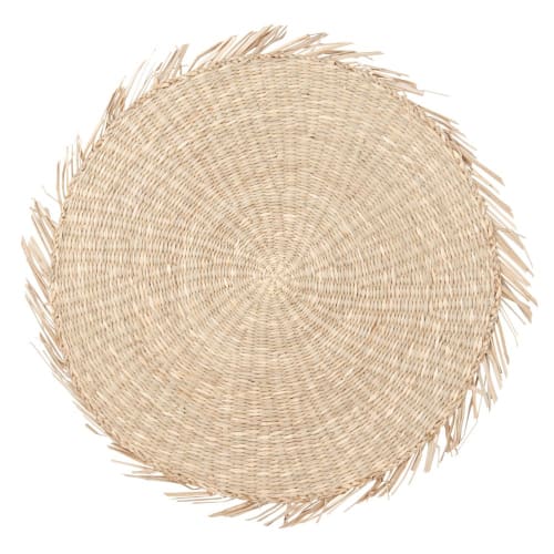 Soft furnishings and rugs Placemats | Fringed Plant Fibre Placemat - AY03231