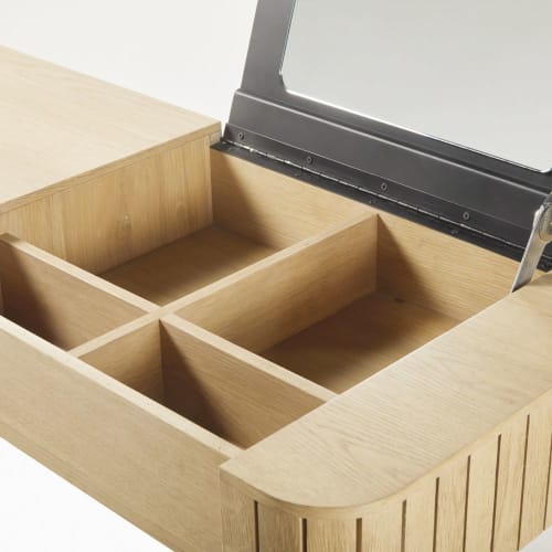 Möbel Schreibtische | Frisierkommode mit 1 Schublade Klappspiegel - FF47008