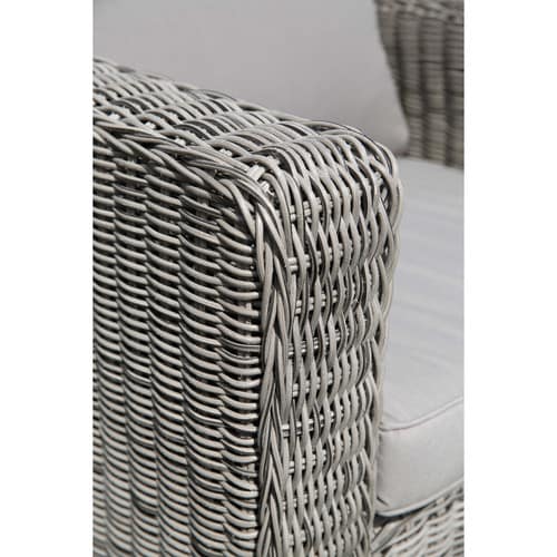 Garden armchair in grey resin wicker Cape Town Maisons du Monde
