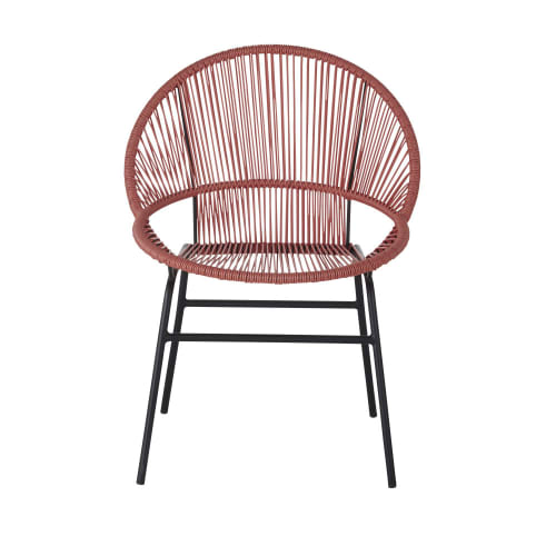 Garden Chair In Terracotta Resin And, Terracotta Outdoor Furniture