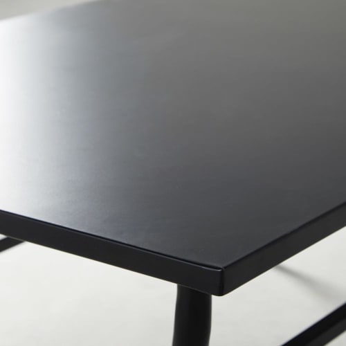 Garden Coffee Table In Black Wrought Iron And Metal Alpilles Maisons Du Monde - Black Wrought Iron Coffee Table