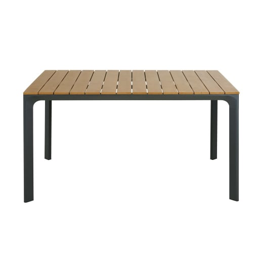 wood effect garden table