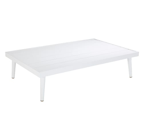 Garten-Couchtisch aus weißem Aluminium West Lake | Maisons du Monde