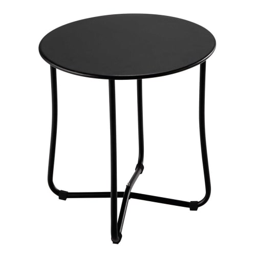 Gartenbeistelltisch Aus Metall D 45 Cm Schwarz Capsule Maisons Du Monde