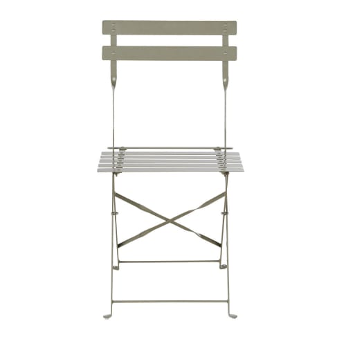 Garten Gartenstühle | Gartenklappstühle aus khakigrünem Stahl (Set aus 2) - YQ43000
