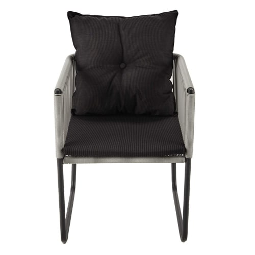 Gartentisch + 4 Gartenstühle aus Kunstharz, B 107 cm Swann | Maisons du