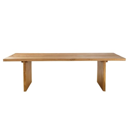 Möbel Esstische | Gartentisch für 12 Personen aus massivem Teak in Baumstamm-Optik, L260 - EH21800